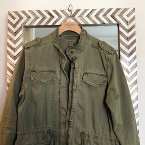 Lucky Brand Army Military Jacket L